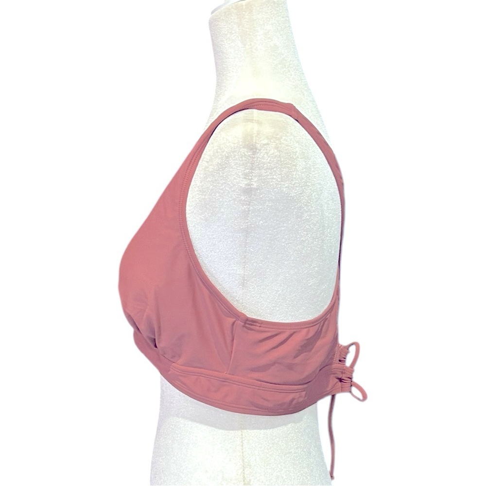 CUPSHE Crisscross Straps Swimsuit Bikini Top Mauve Size XL - Picture 6 of 11